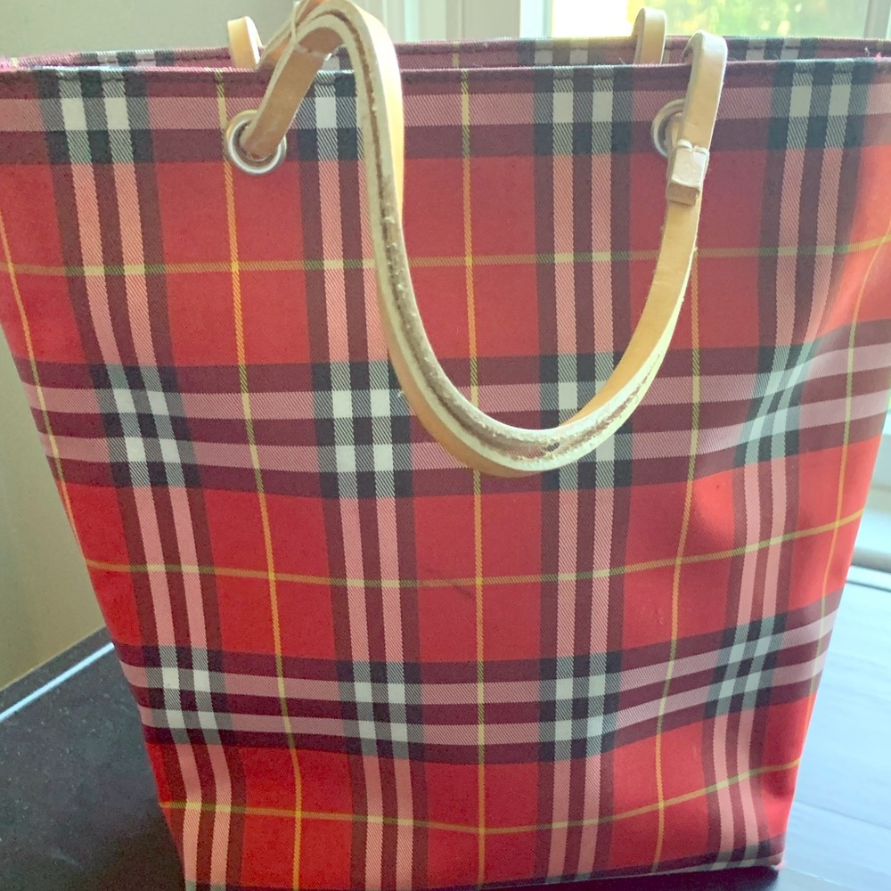 Burberry Plaid Tote
